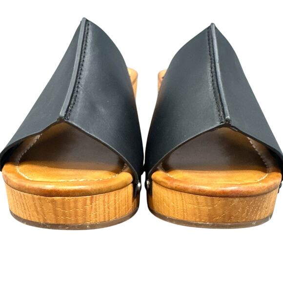 Maurices Sandals 7.5 Open Toe Slide Platform Chunky Heels Y2K Boho Hippie Retro - Picture 5 of 16